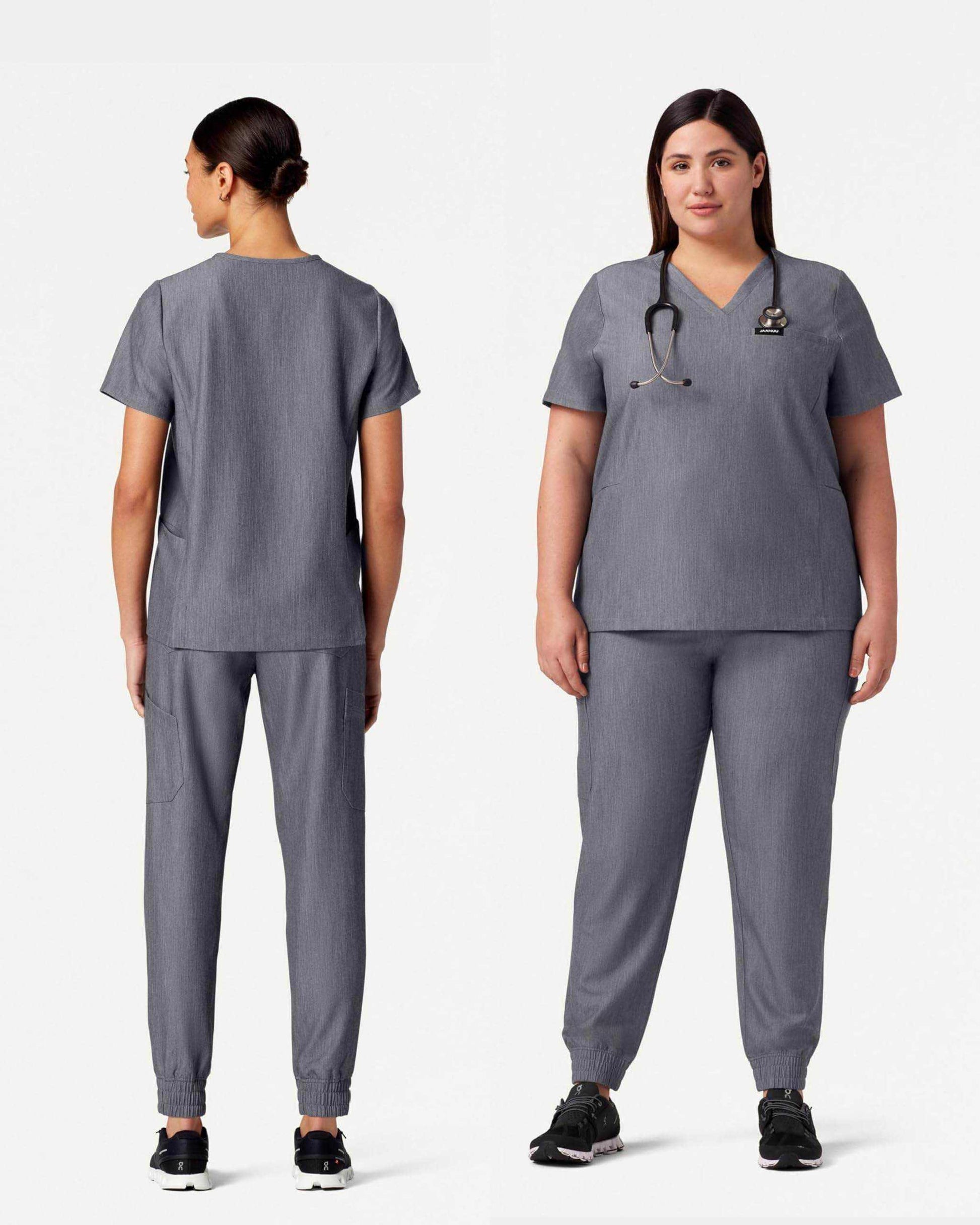 Jaanuu Magna 3-Pocket Classic V-Neck Scrub Top - Purcell's Clothing Company