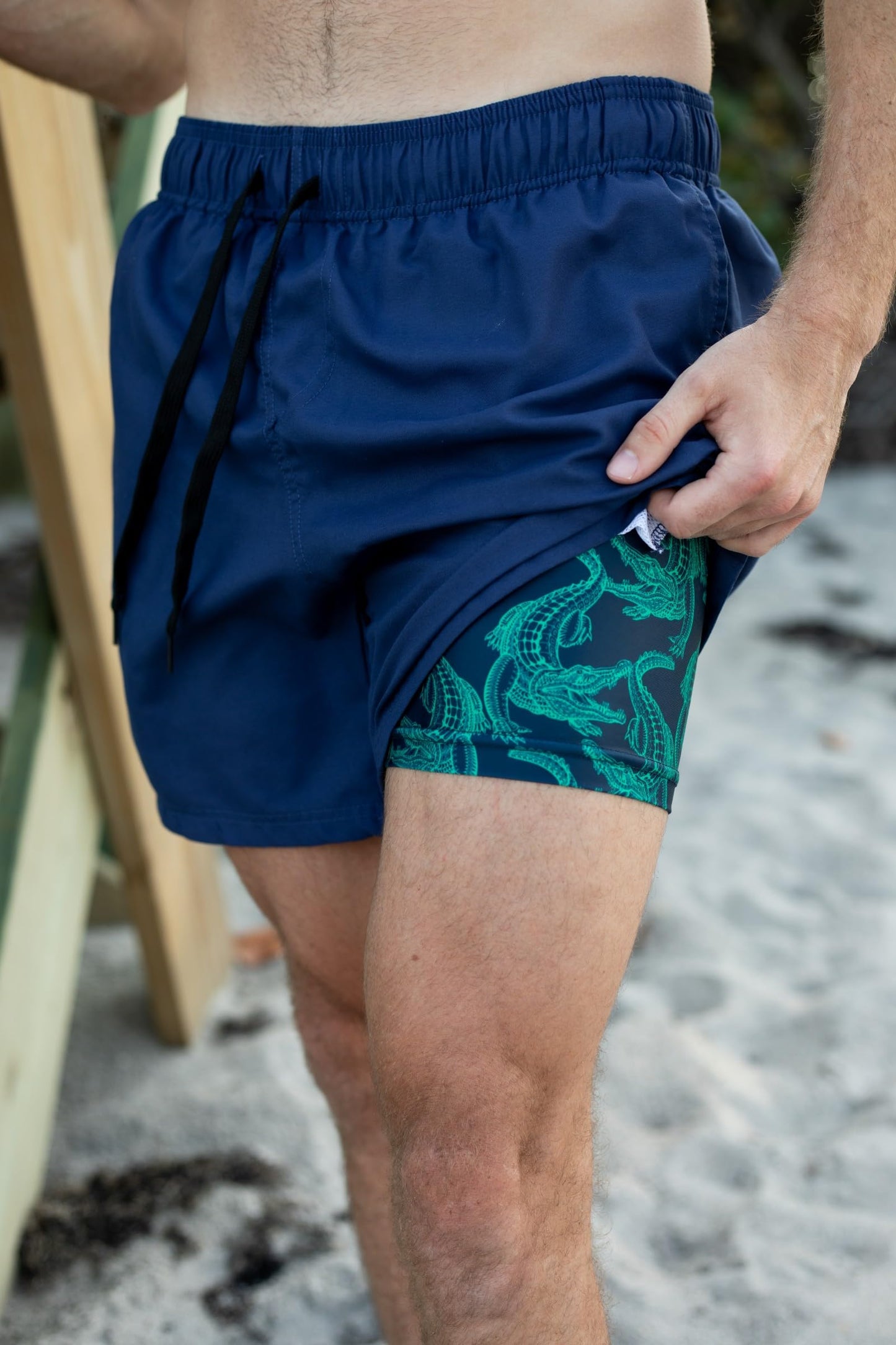 5.5" Inseam Anti-Chafe Swim Shorts