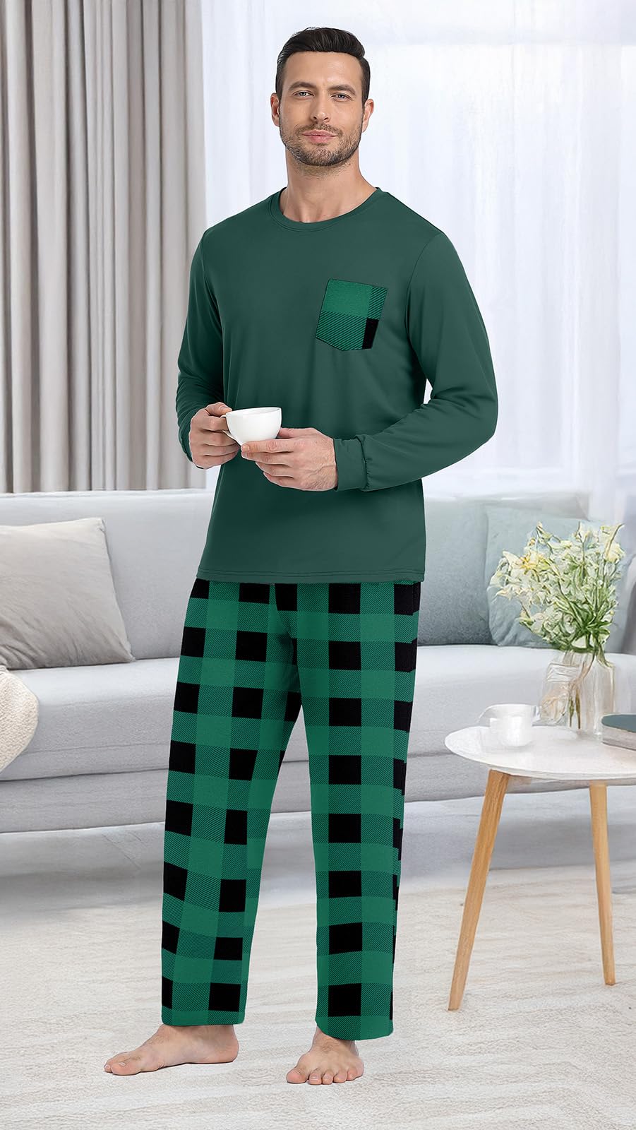 Long Sleeve Crewneck Pj Set