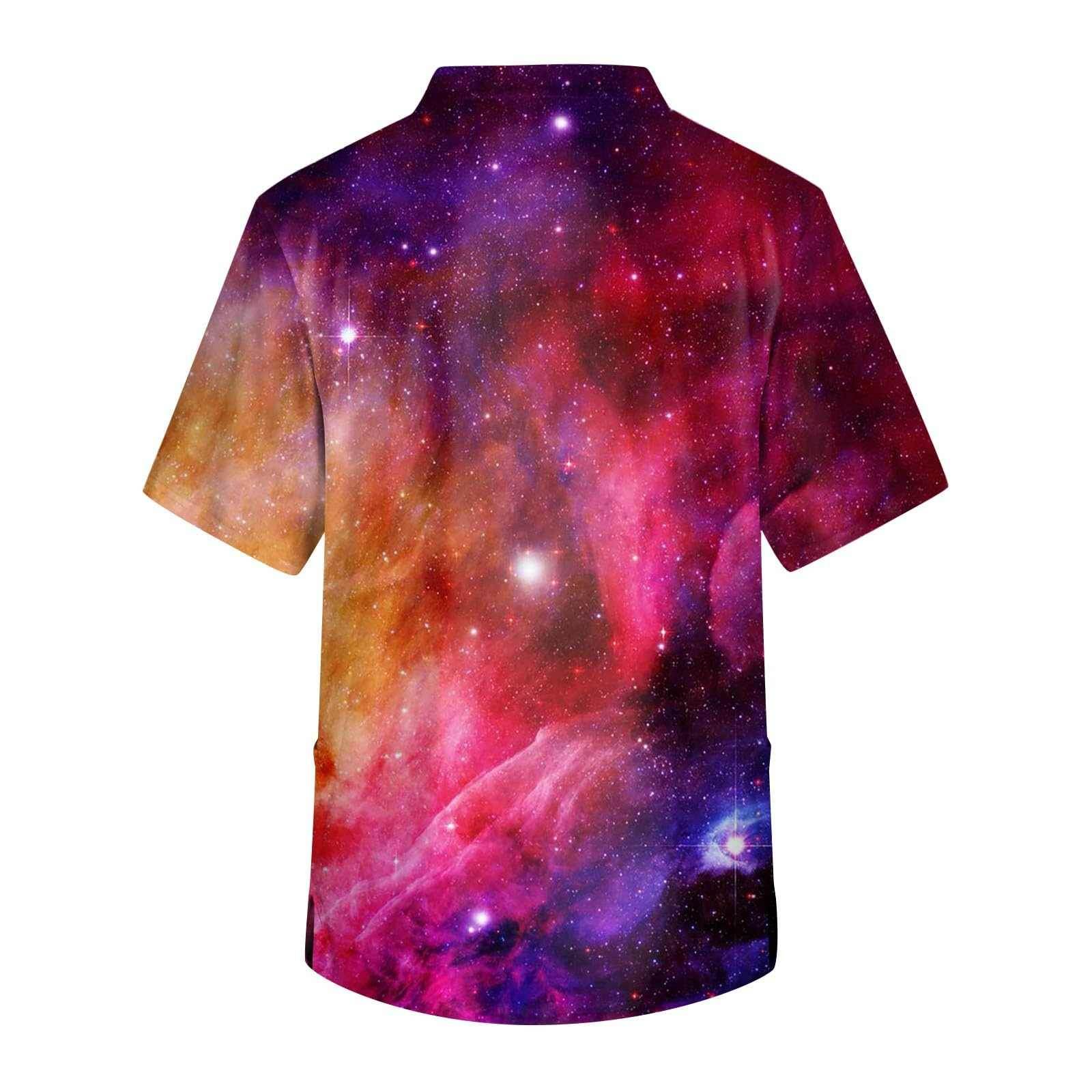 Galaxy Print V-Neck Scrub Top - Purcell's Clothing Company