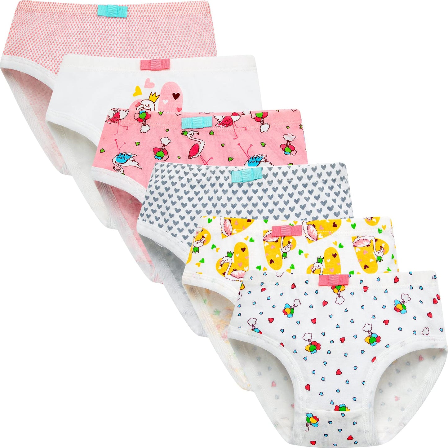 SYNPOS Toddler Soft Cotton Panties (6-Pack)