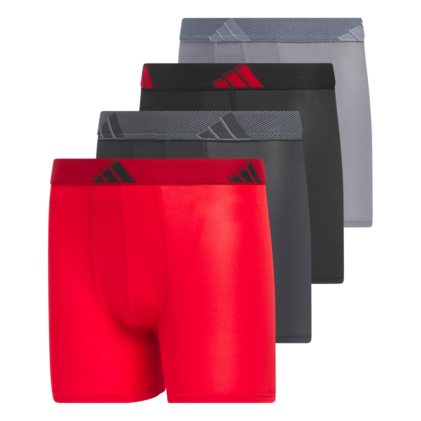 Adidas Athletic Fit Microfiber Boxer Brief (4 - Pack) - Purcell's Clothing Company - 