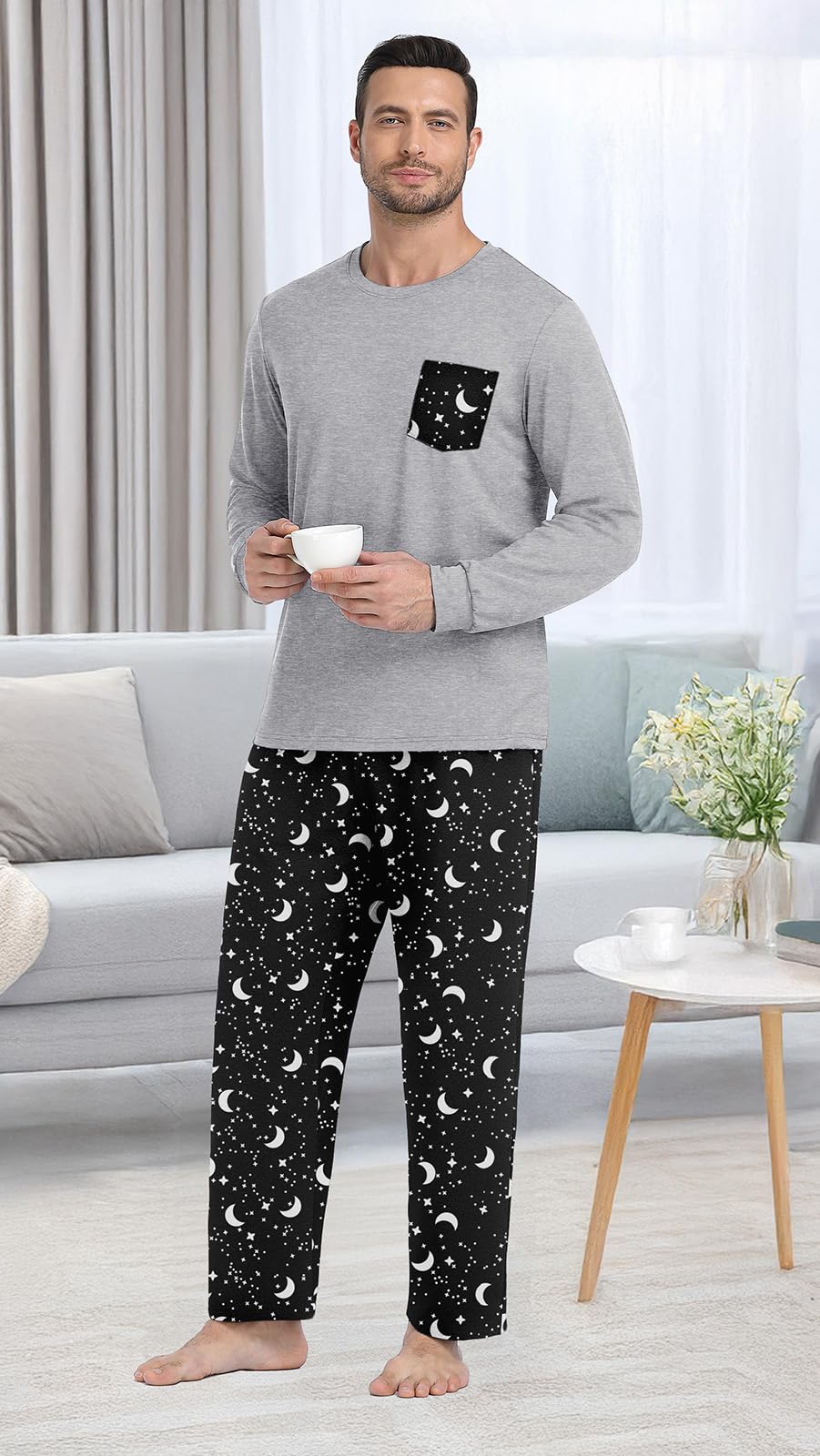 Long Sleeve Crewneck Pj Set