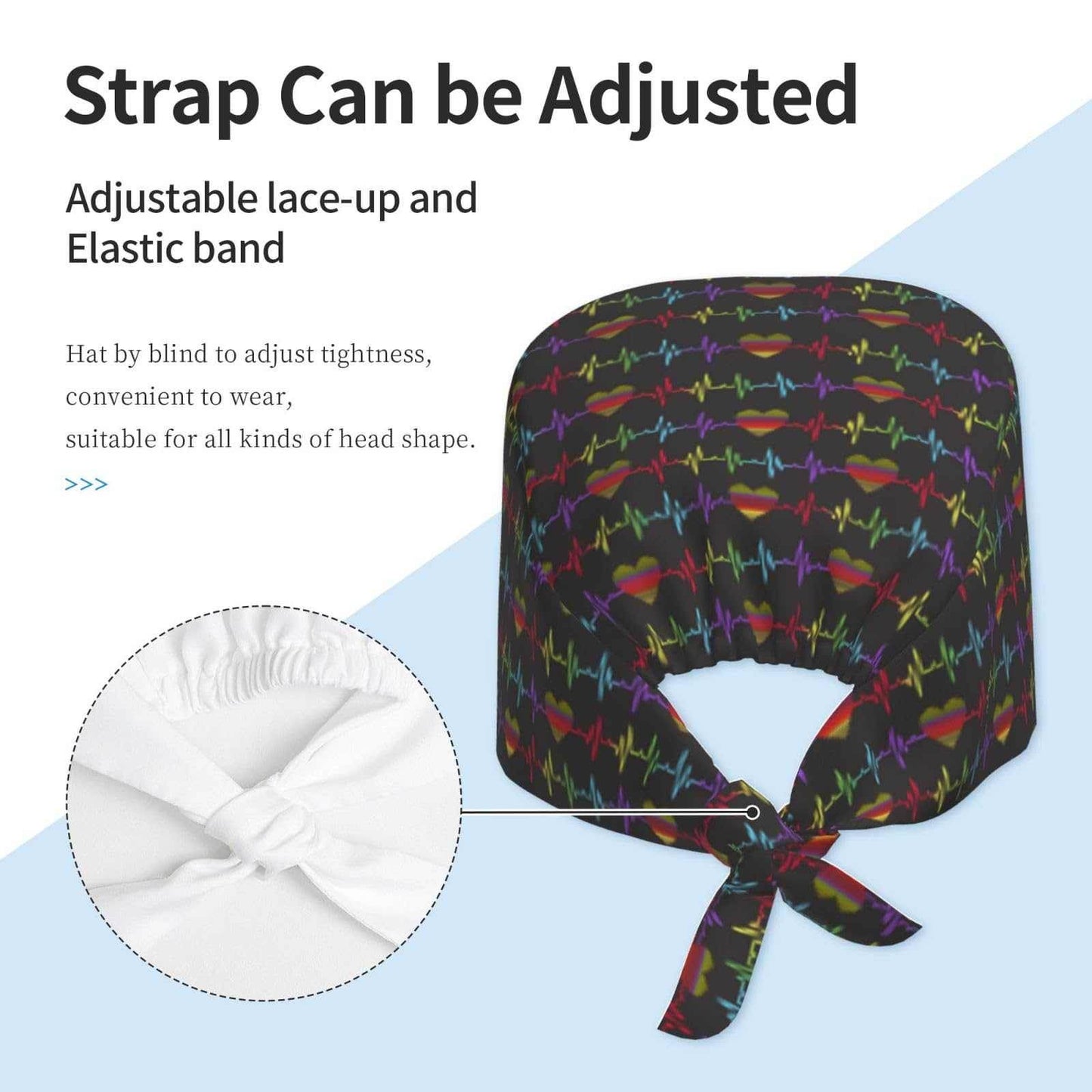 Unisex Adjustable Scrub Cap W/ Elastic - Purcell's Clothing Company