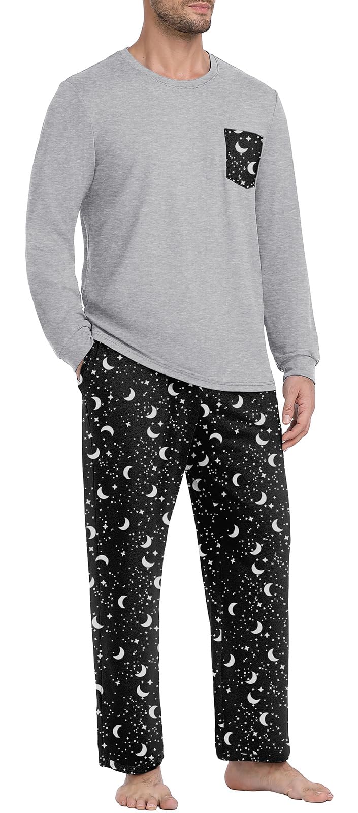 Long Sleeve Crewneck Pj Set