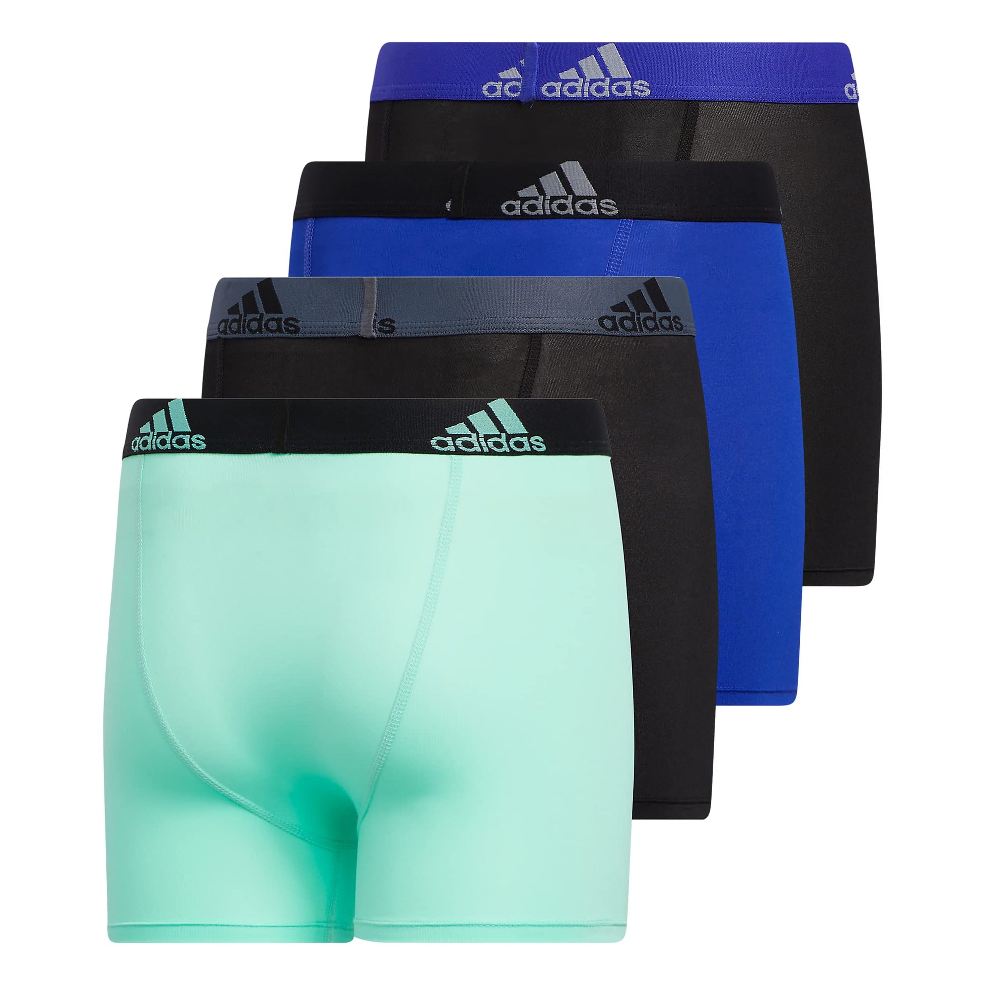 Adidas Athletic Fit Microfiber Boxer Brief (4 - Pack) - Purcell's Clothing Company - 