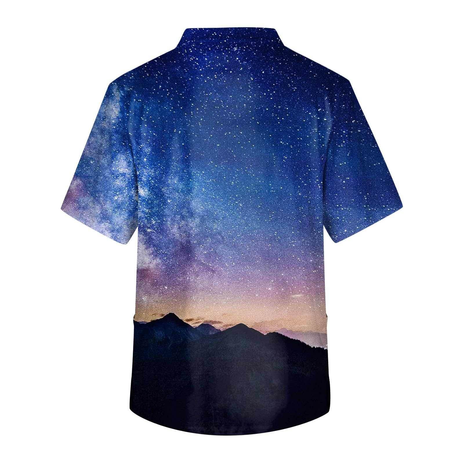 Galaxy Print V-Neck Scrub Top - Purcell's Clothing Company