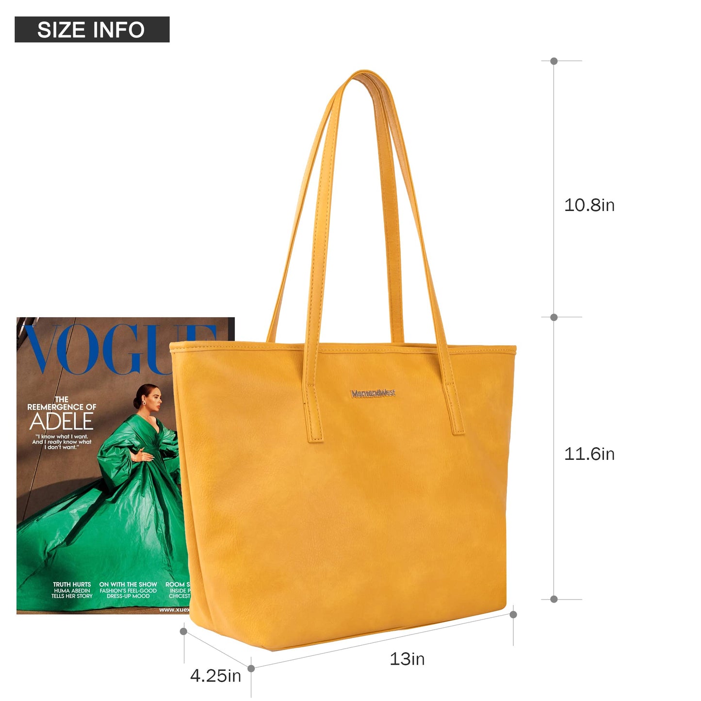 Montana West Tote Bag Vegan Leather