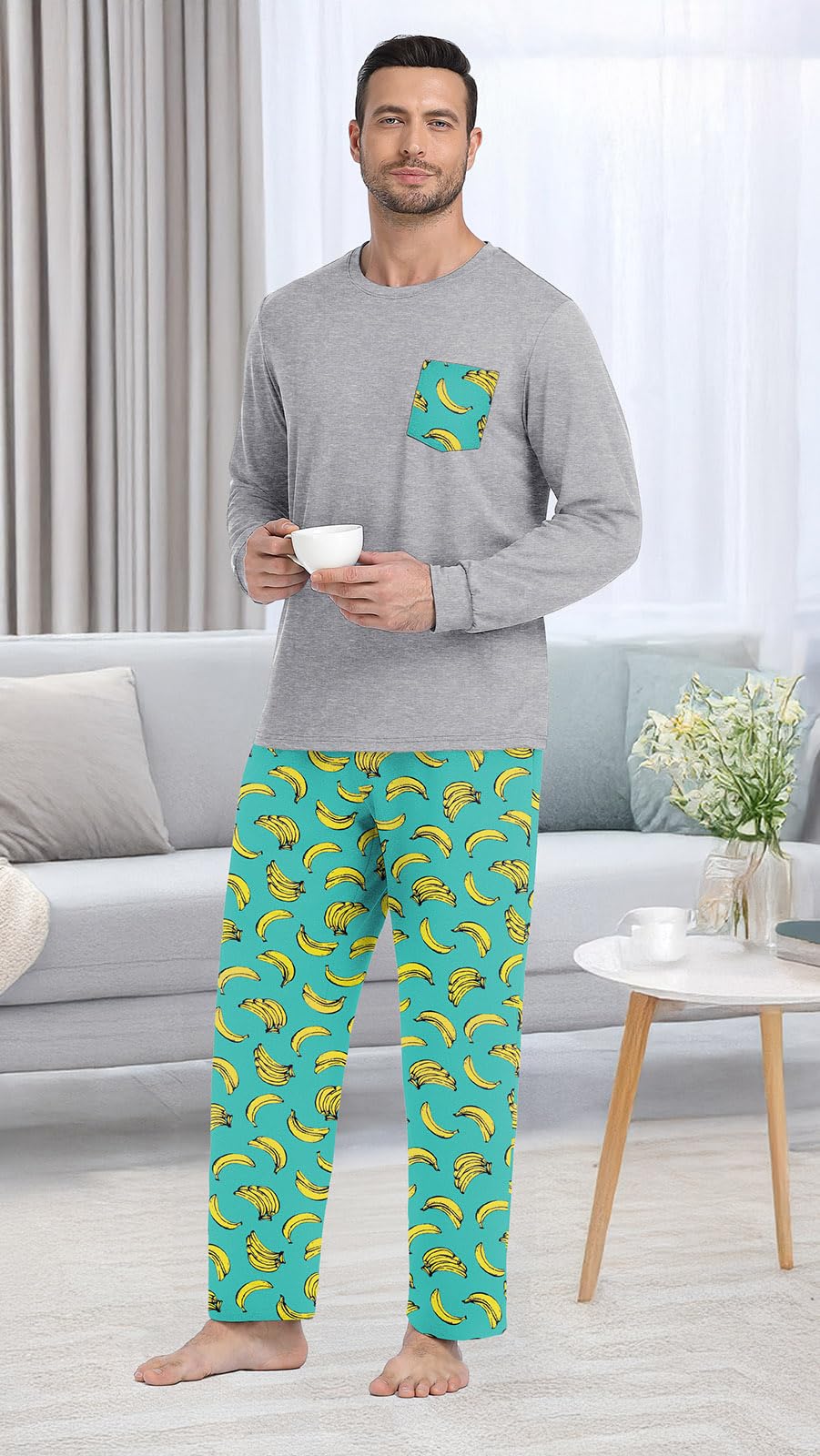 Long Sleeve Crewneck Pj Set