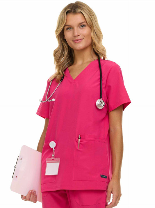 Nautica Scrub Top - V-Neck 3 Pocket - Purcell's Clothing Company
