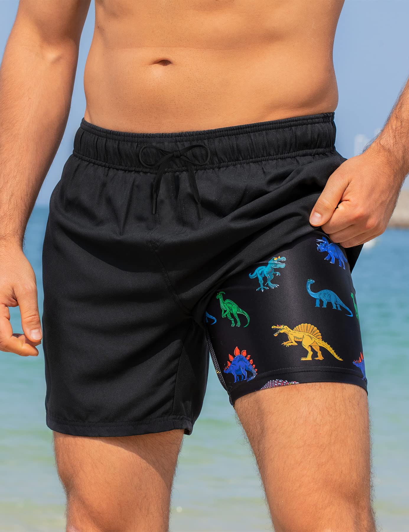 5.5" Inseam Anti-Chafe Swim Shorts