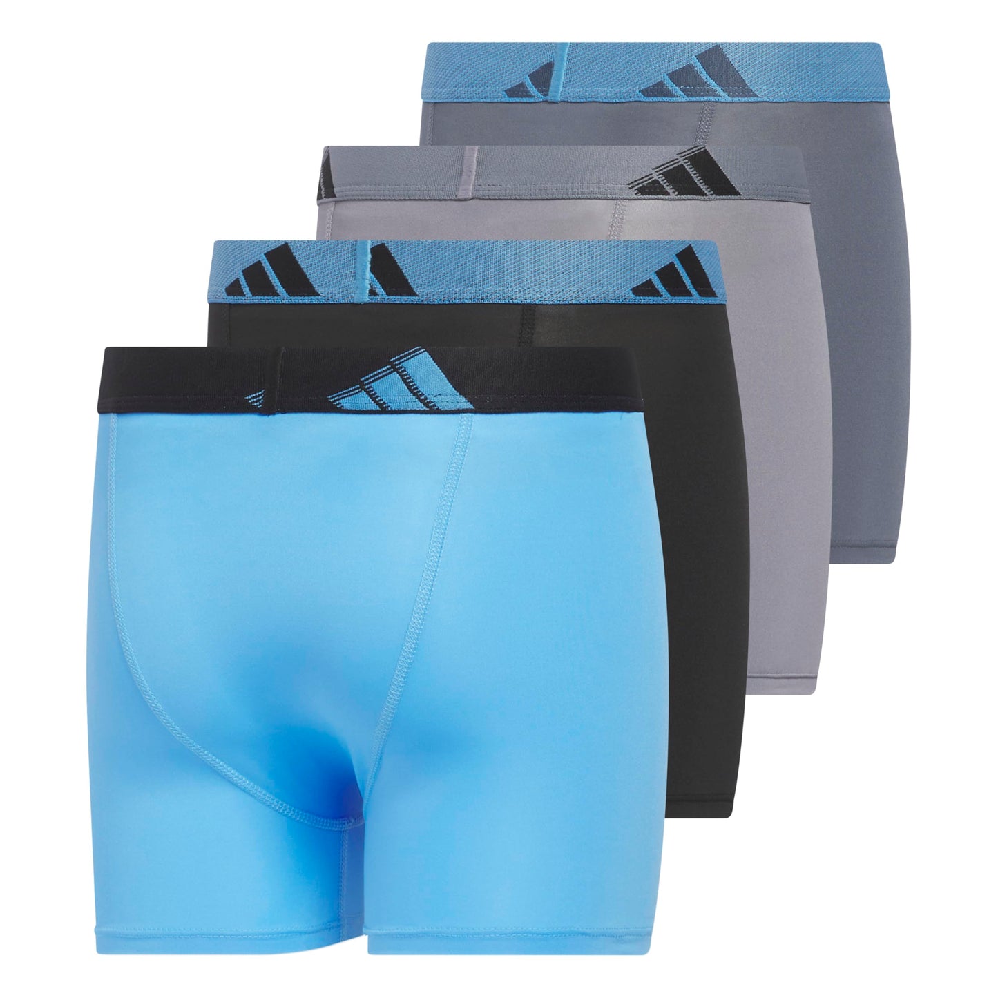 Adidas Athletic Fit Microfiber Boxer Brief (4 - Pack) - Purcell's Clothing Company - 