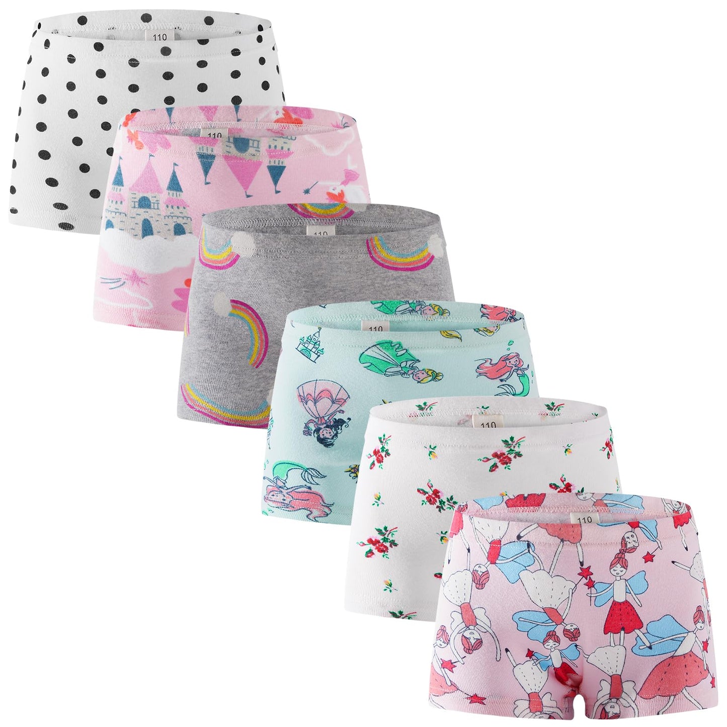 SYNPOS Toddler Soft Cotton Panties (6-Pack)