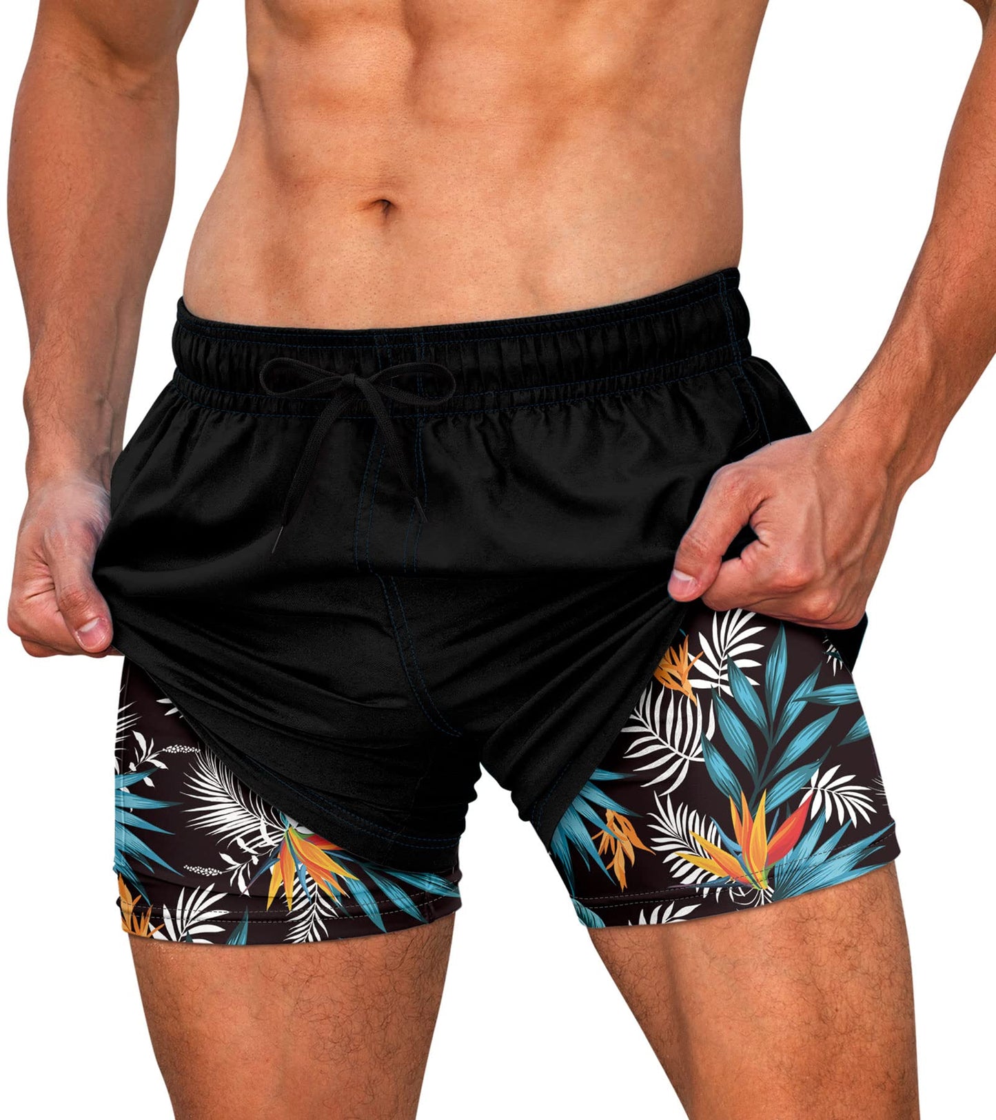 5.5" Inseam Anti-Chafe Swim Shorts