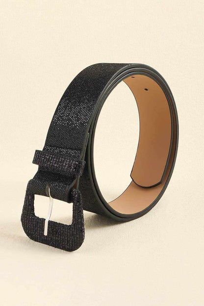 Glitter PU Leather Belt - Purcell's Clothing Company