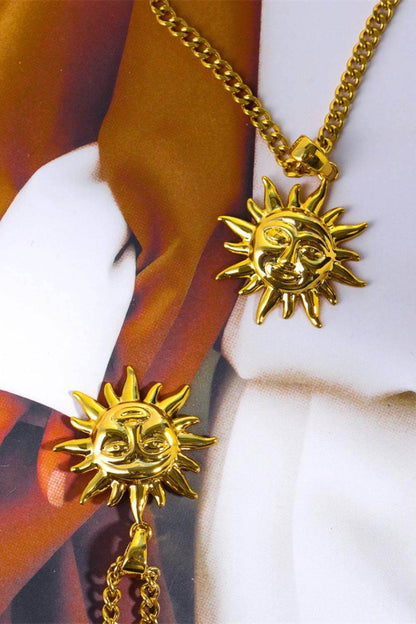 Sun Pendant Copper Necklace - Purcell's Clothing Company