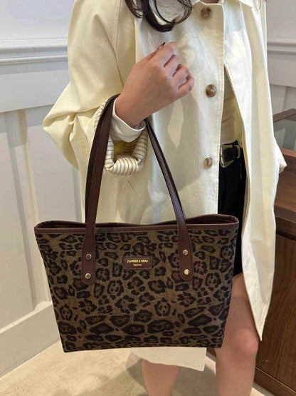 Leopard Polyester Tote Bag - Purcell's Clothing Company