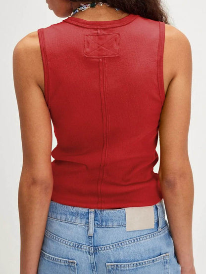 V-Neck Wide Strap Tank - Purcell's Clothing Company