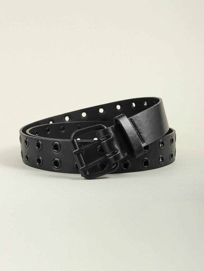 Grommet PU Leather Belt - Purcell's Clothing Company