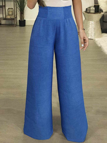 Plus Size High Waist Wide Leg Pants - Purcell's Clothing Company