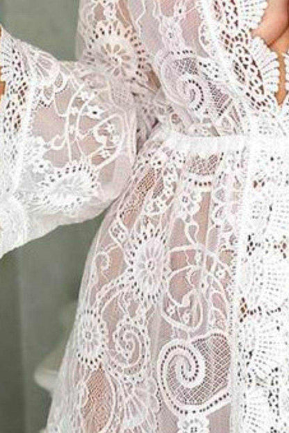V-Neck Lace Cover-Up Dress - Purcell's Clothing Company