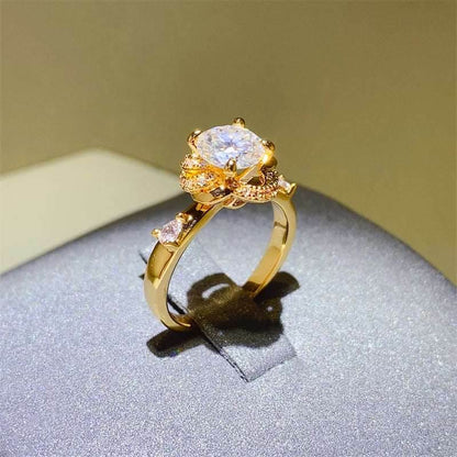 1 Carat Moissanite Zircon 925 Sterling Silver Ring - Purcell's Clothing Company