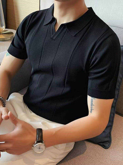 Collared Neck Short Sleeve Polo - Purcell's Clothing Company