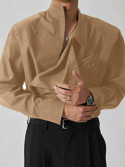 Asymmetrical Long Sleeve Shirt - Purcell's Clothing Company