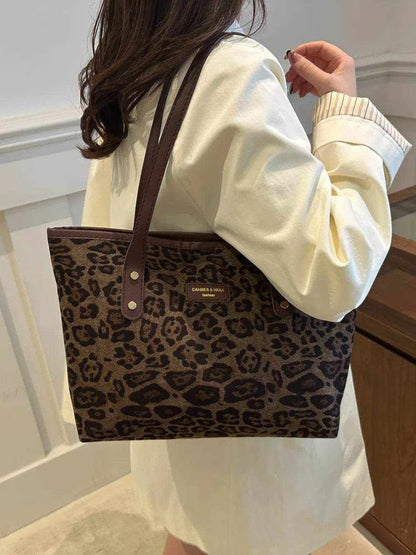 Leopard Polyester Tote Bag - Purcell's Clothing Company