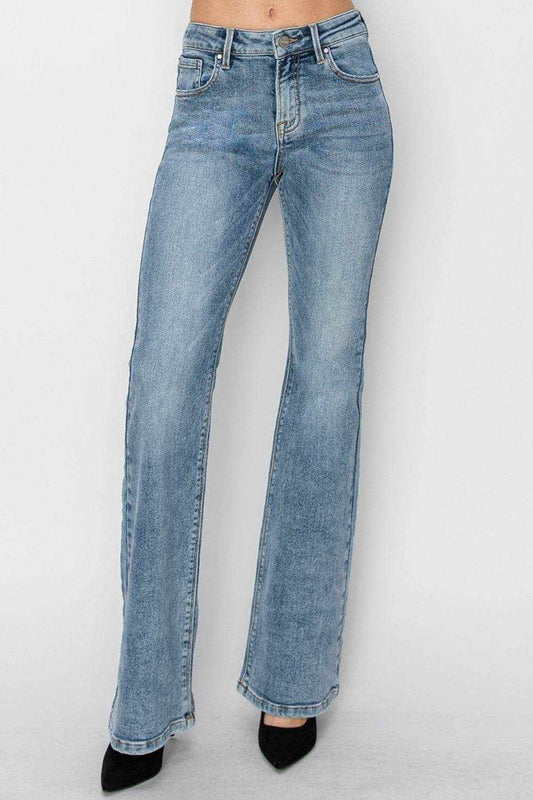 RISEN Full Size Mid Rise Bootcut Jeans - Purcell's Clothing Company