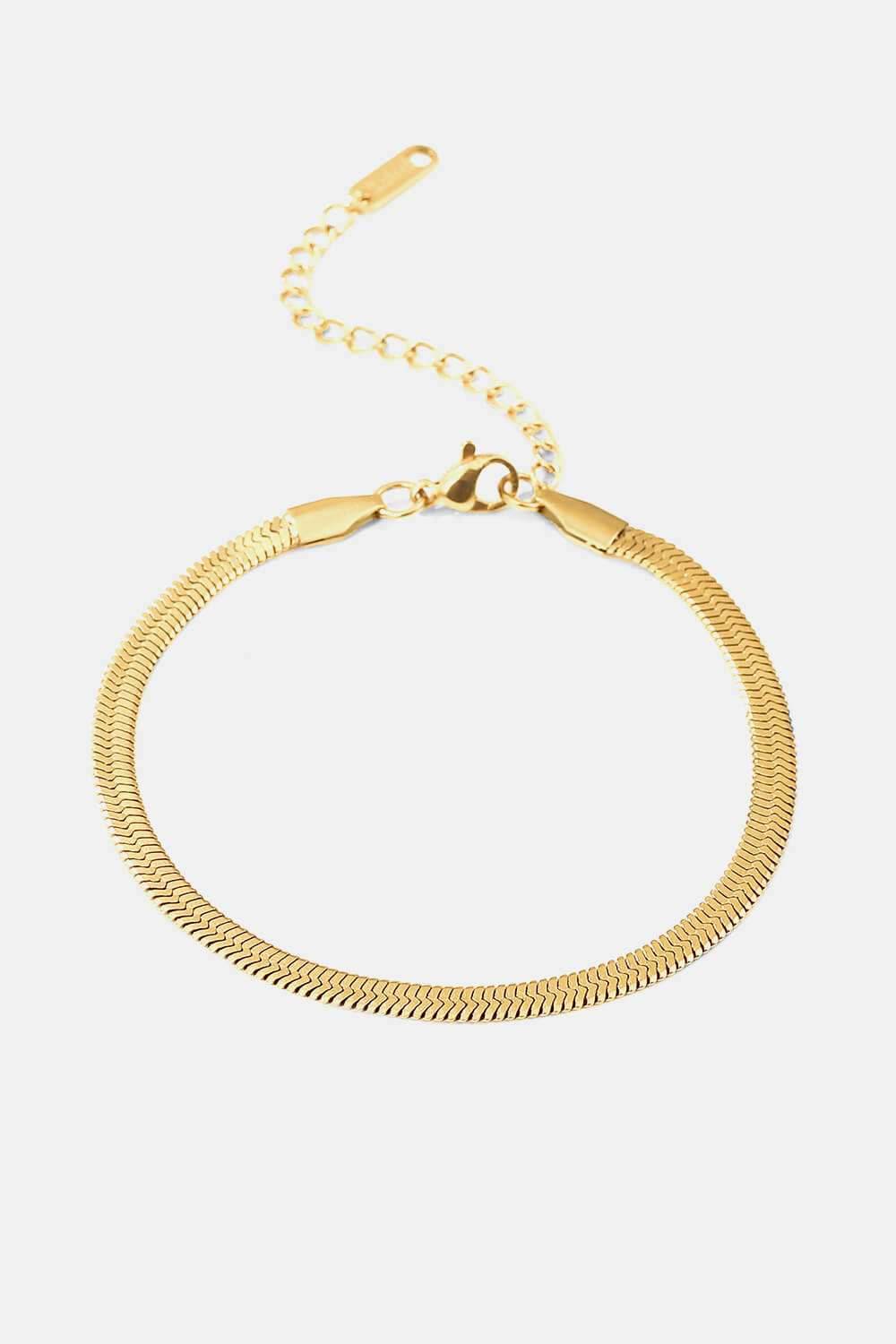 Herringbone Chain Stainless Steel Bracelet - Purcell's Clothing Company