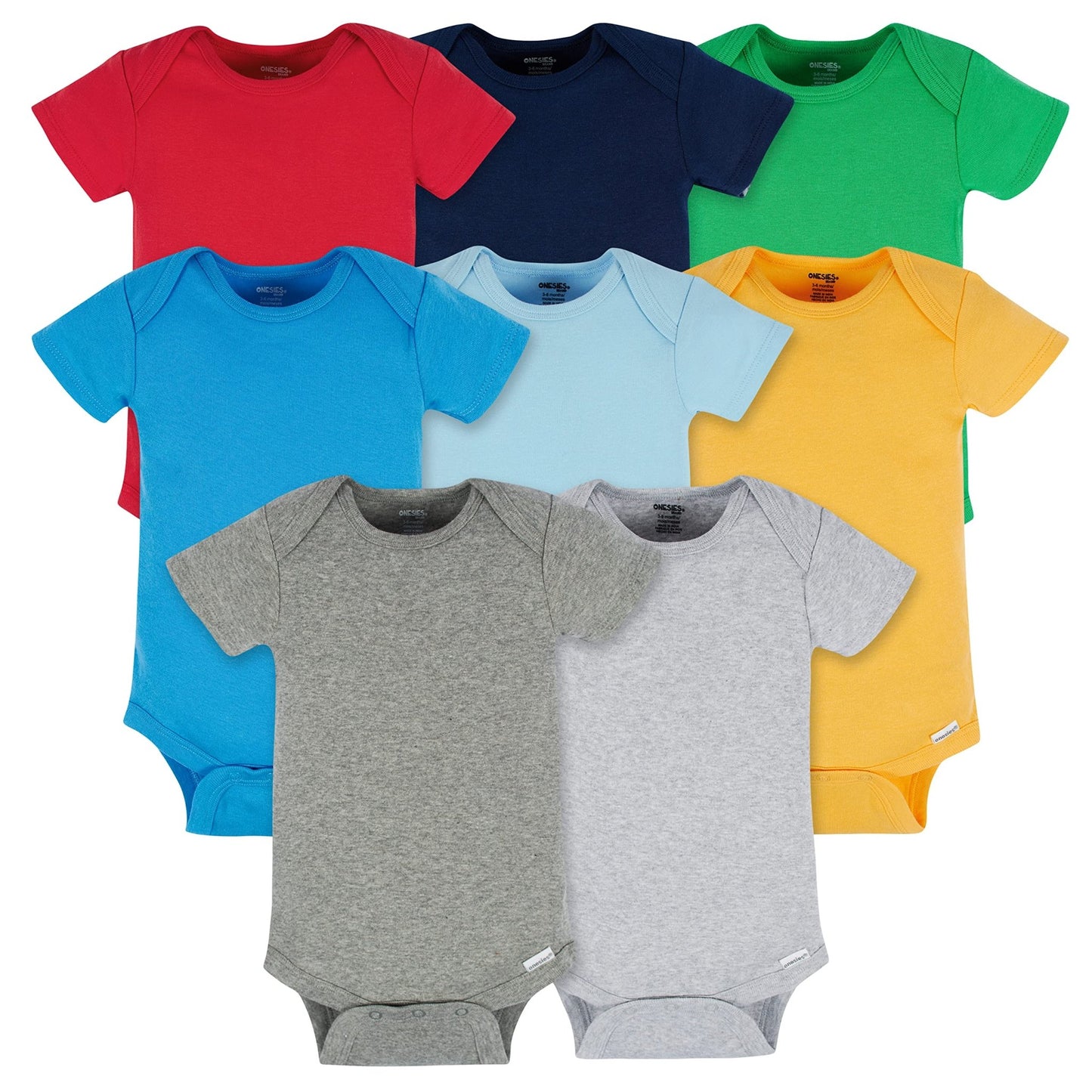 8 - Pack Short Sleeve Mix & Match Bodysuits - Purcell's Clothing Company - 