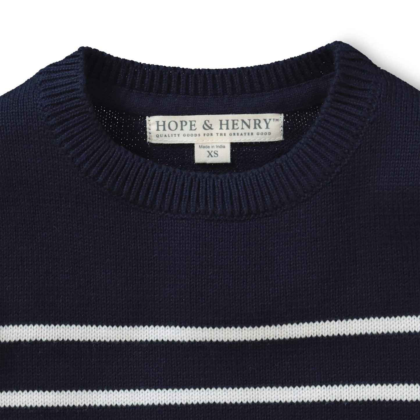 Hope & Henry Boys' Long Sleeve Crew Neck Pullover