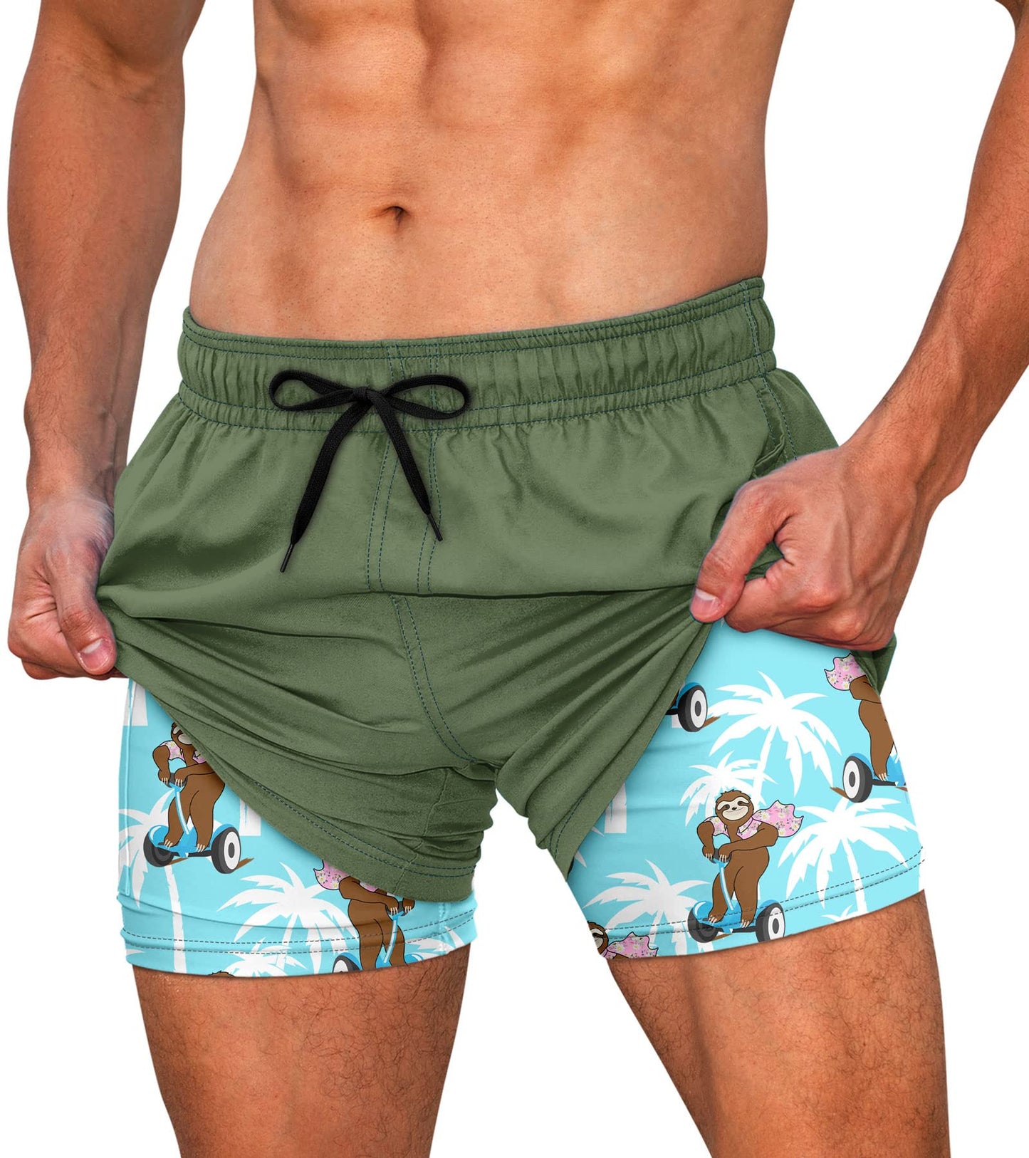 5.5" Inseam Anti-Chafe Swim Shorts