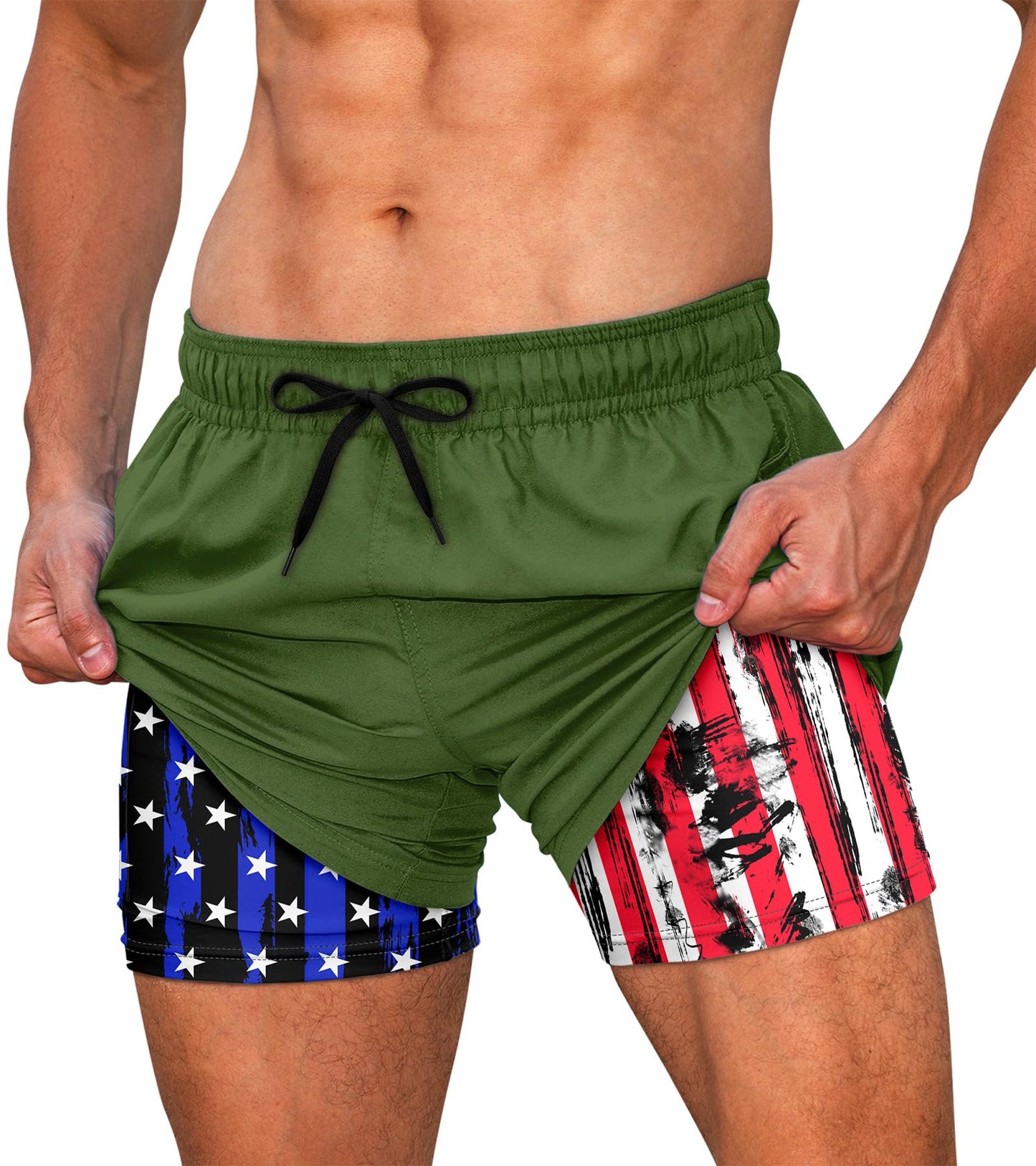 5.5" Inseam Anti-Chafe Swim Shorts