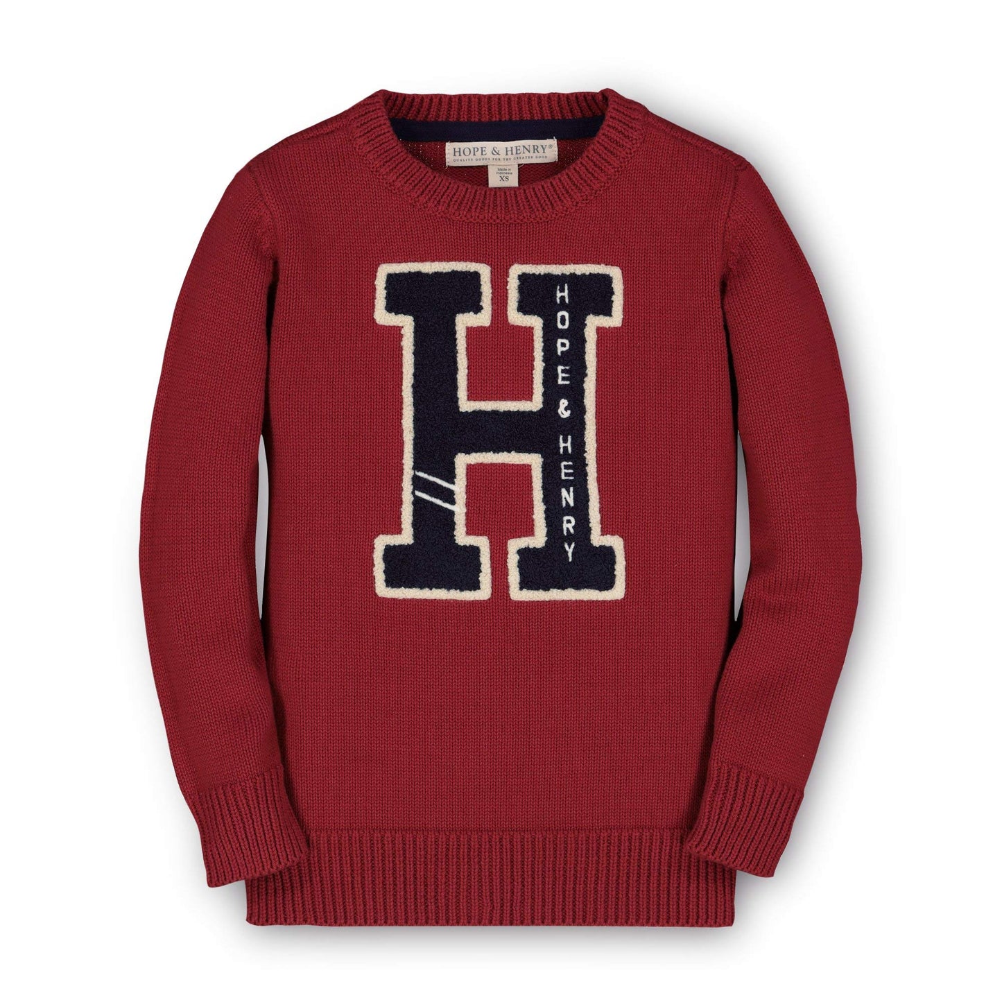 Hope & Henry Boys' Long Sleeve Crew Neck Pullover