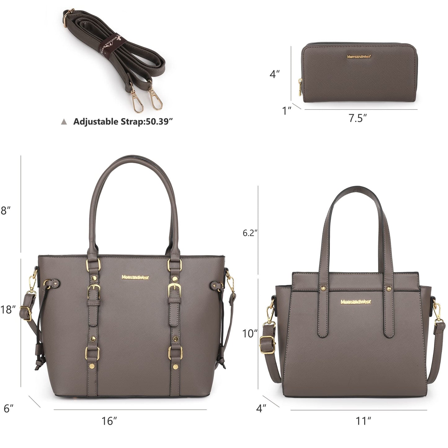 Montana West 3-Piece Handbag