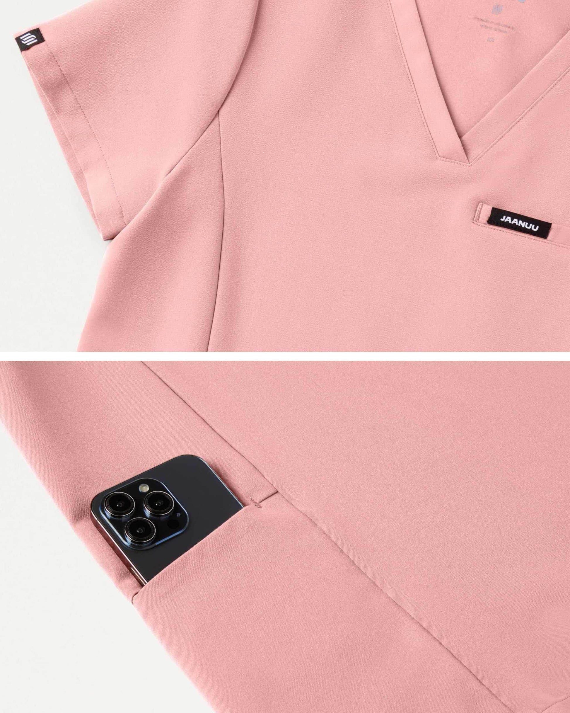 Jaanuu Magna 3-Pocket Classic V-Neck Scrub Top - Purcell's Clothing Company