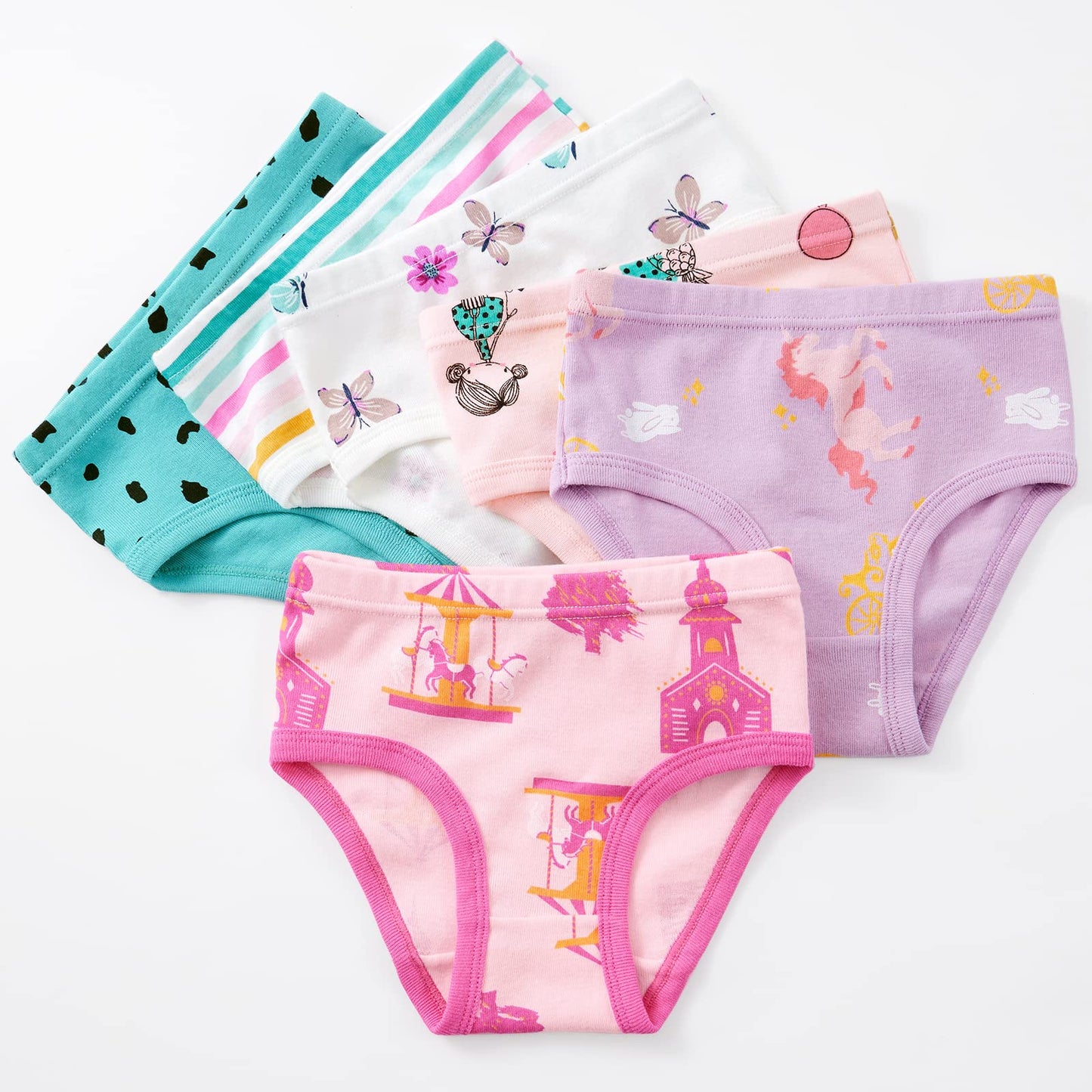 SYNPOS Toddler Soft Cotton Panties (6-Pack)