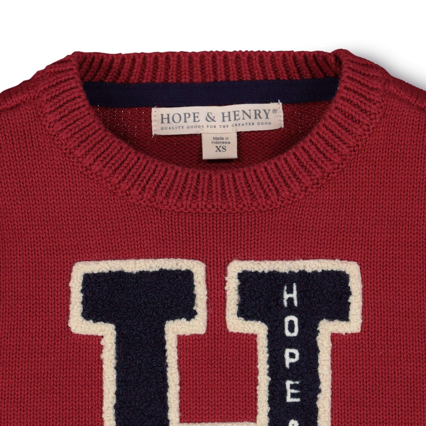 Hope & Henry Boys' Long Sleeve Crew Neck Pullover