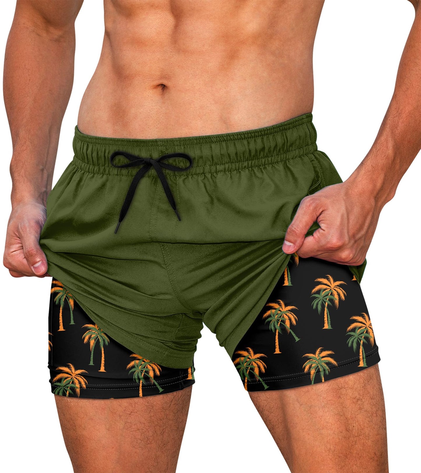 5.5" Inseam Anti-Chafe Swim Shorts