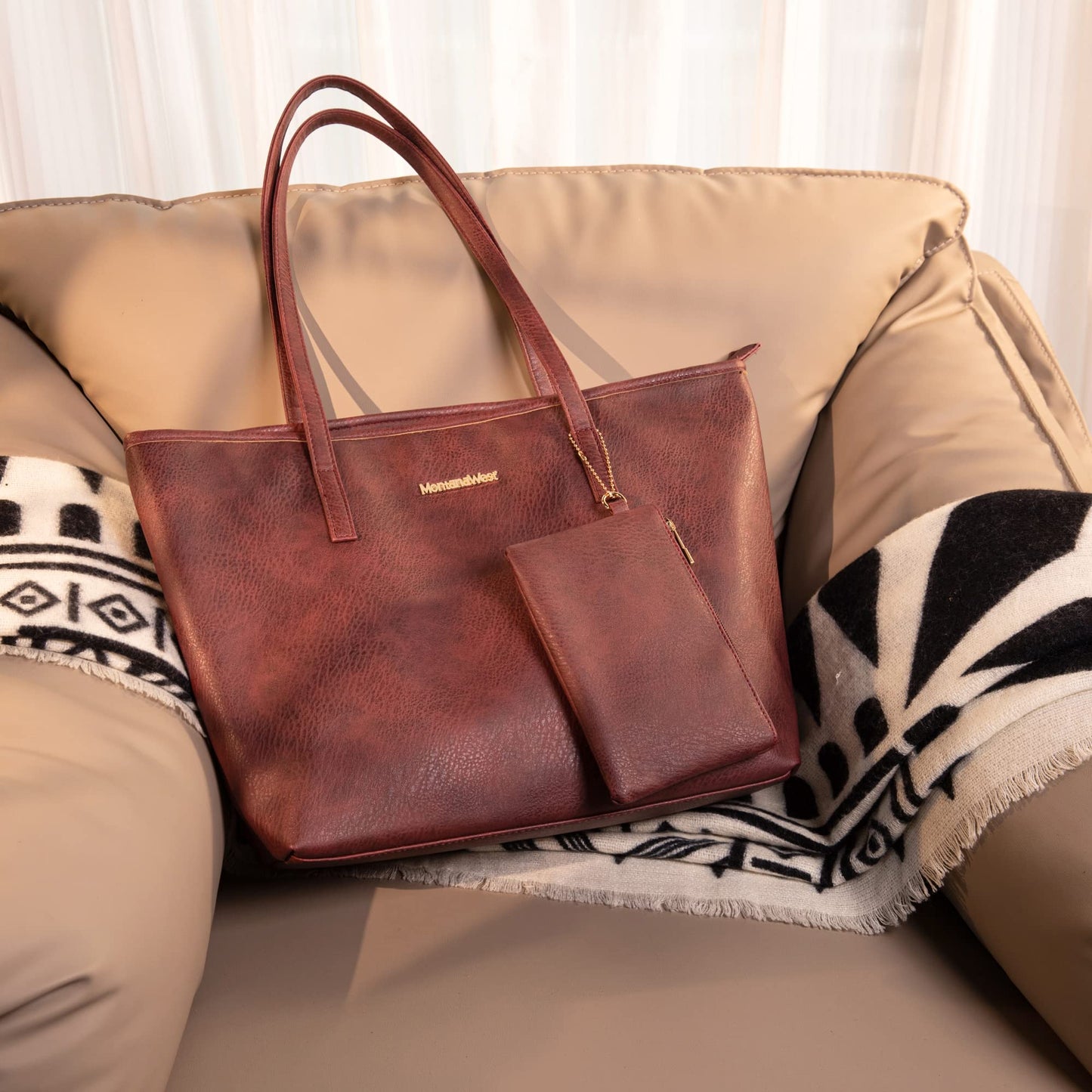 Montana West Tote Bag Vegan Leather