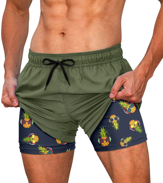 5.5" Inseam Anti-Chafe Swim Shorts