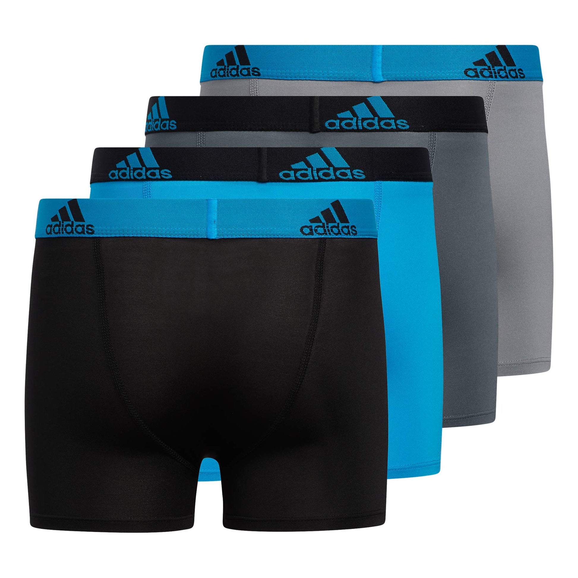 Adidas Athletic Fit Microfiber Boxer Brief (4 - Pack) - Purcell's Clothing Company - 