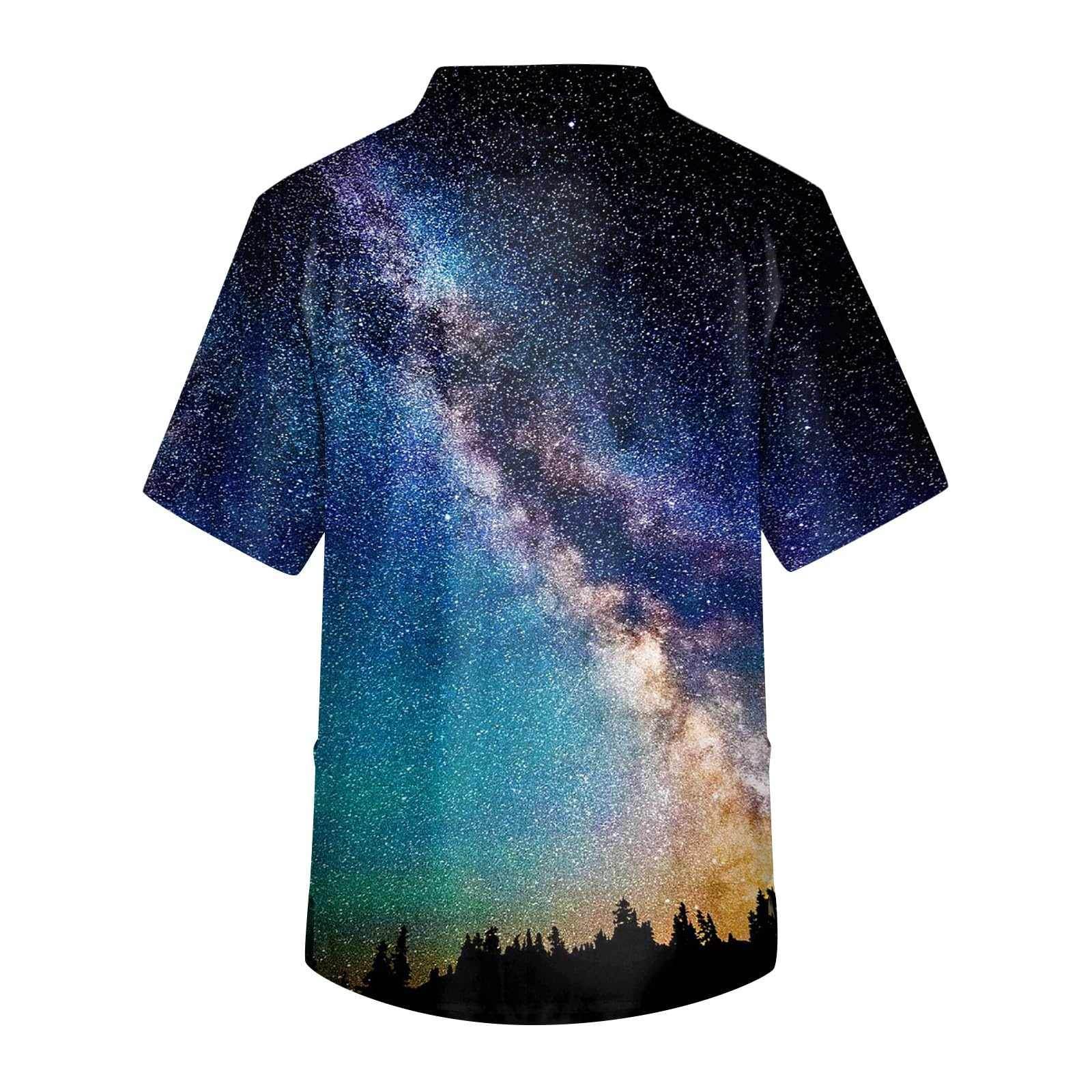 Galaxy Print V-Neck Scrub Top - Purcell's Clothing Company