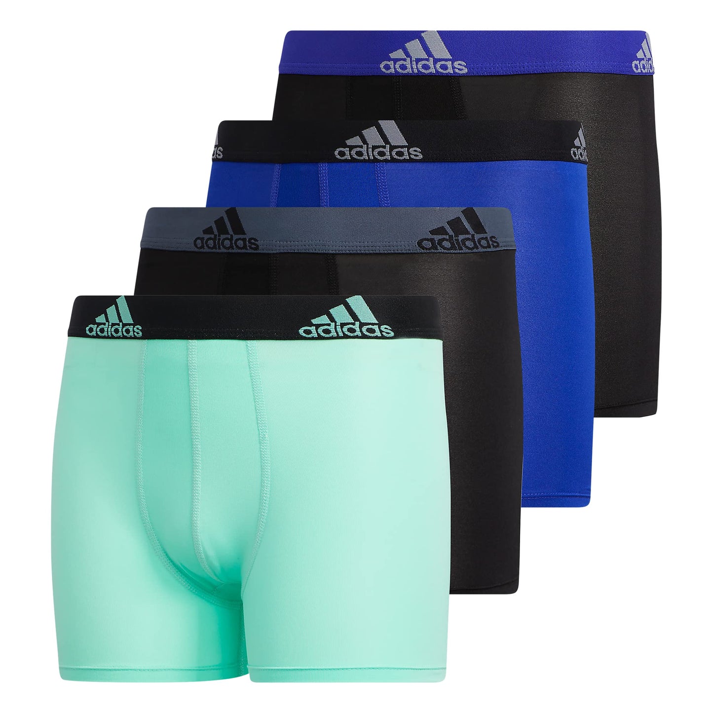 Adidas Athletic Fit Microfiber Boxer Brief (4 - Pack) - Purcell's Clothing Company - 