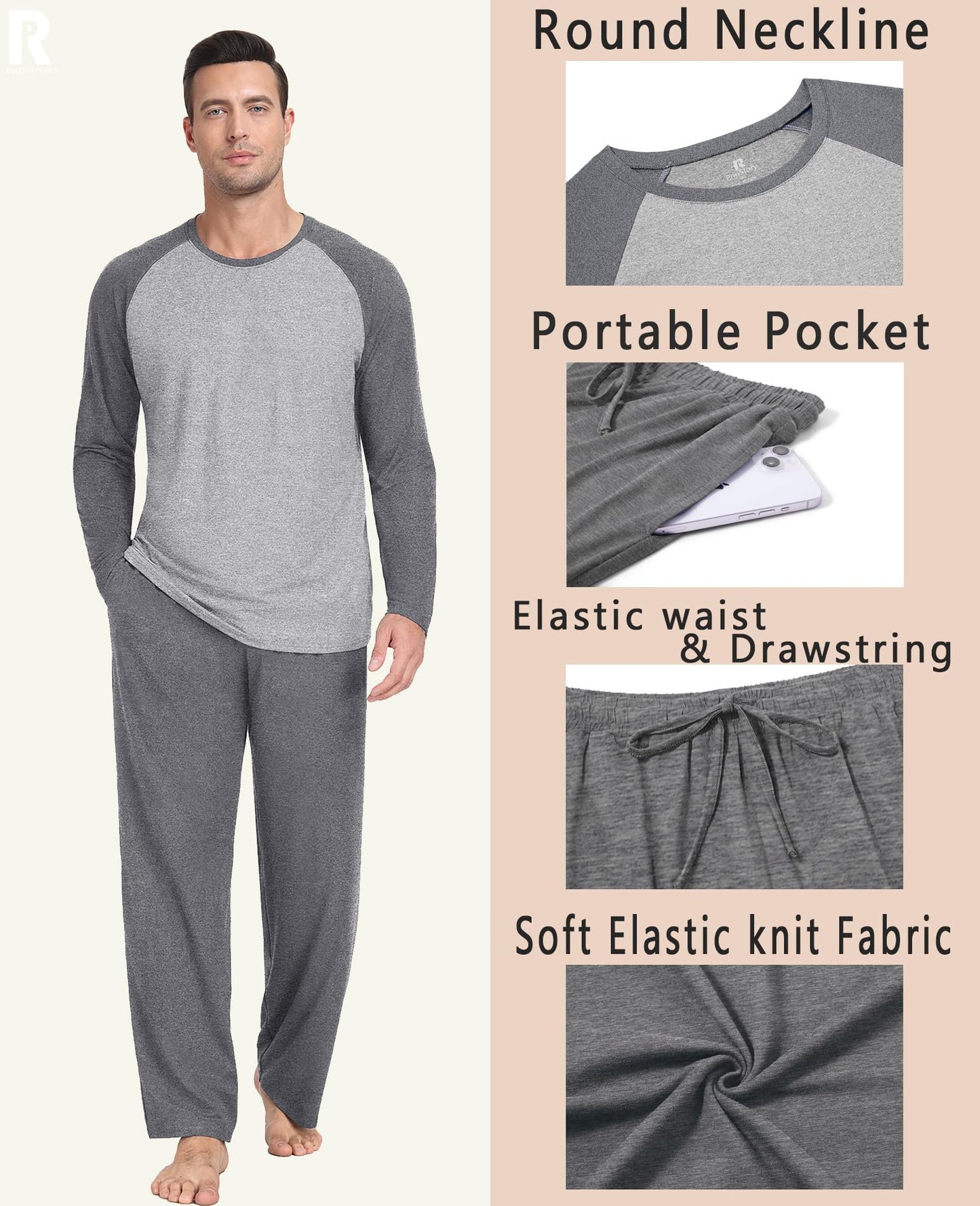 Long Sleeve Crewneck Pj Set