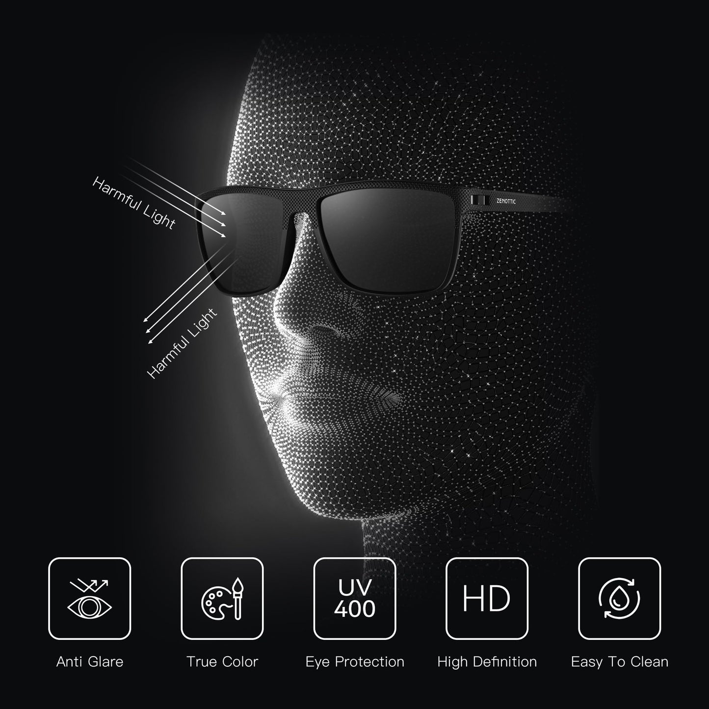 ZENOTTIC Polarized Sunglasses