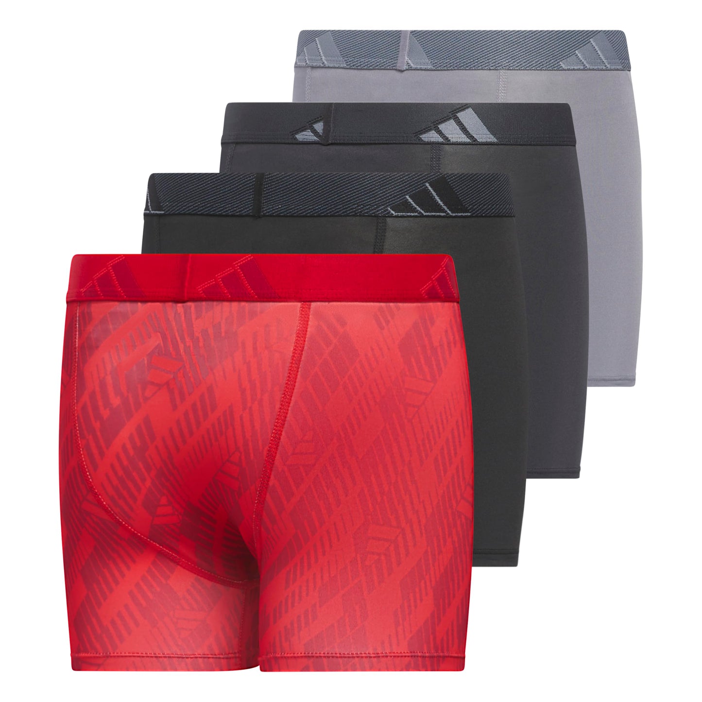 Adidas Athletic Fit Microfiber Boxer Brief (4 - Pack) - Purcell's Clothing Company - 