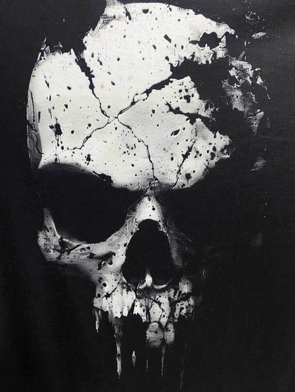 3D Shattered Skull Graphic Print Tee - Purcell's Clothing Company